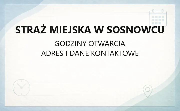 Straż Miejska w Sosnowcu - kontakt, zgłaszanie interwencji, kompetencje